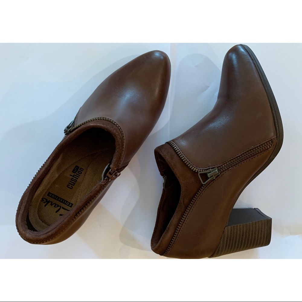 Clarks Brown Ankle Boots